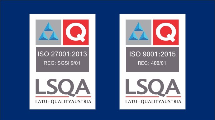imagen de Certificación ISO 9001:2015 y 27001:2013